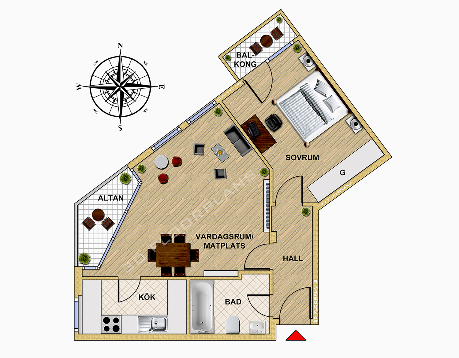 3DFloorplans - Home poolhouse